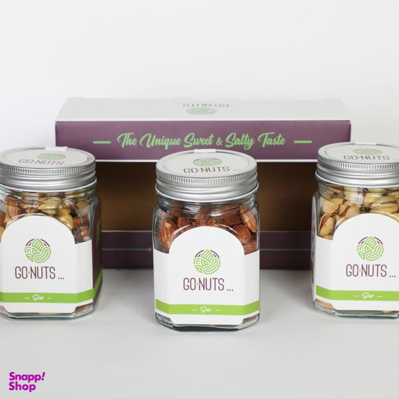 آجیل هدیه گلسیما 2 پسته و بادام درختی و مخلوط گوناتس وزن 600 گرم