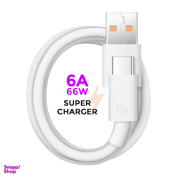 کابل تبدیل USB به Type-C هوآوی مدل 6A Super Charge طول 1 متر