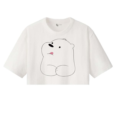 کراپ‌ تاپ آستین کوتاه زنانه مدل خرس های کله فندقی