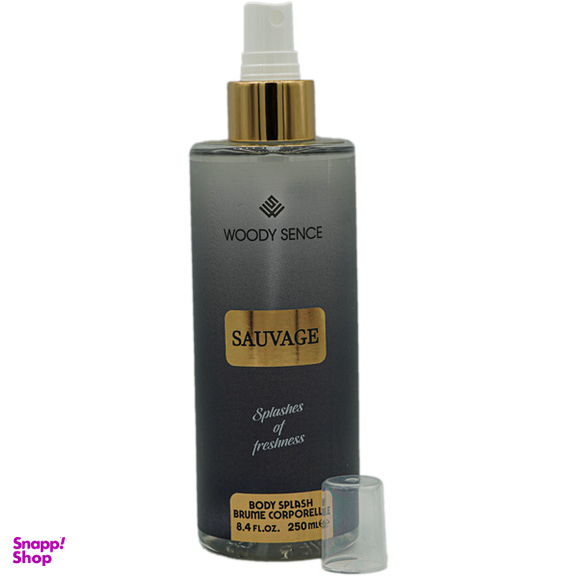 بادی اسپلش مردانه وودی سنس مدل SAUVAGE حجم 250 میلیلیتر