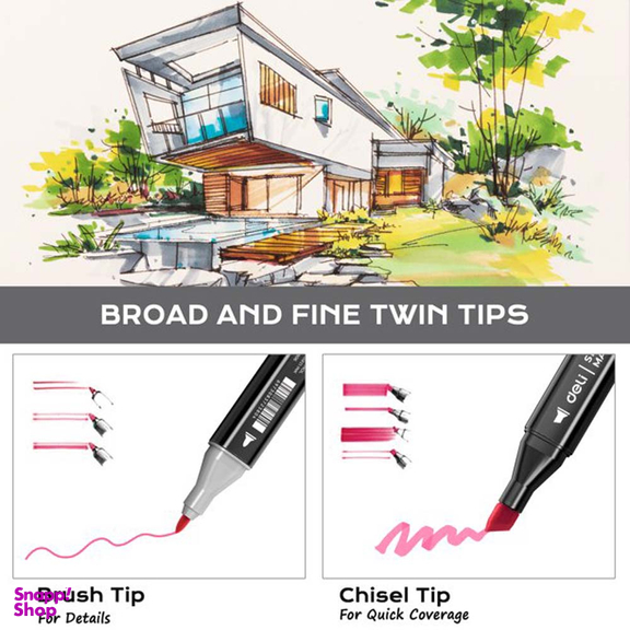 ماژیک دوسر 60 رنگ دلی مدل Sketch Markers