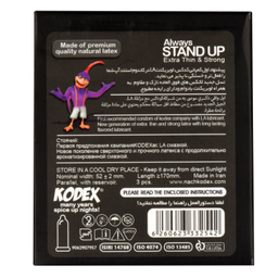 کاندوم کلاسیک کدکس مدل Always Stand Up بسته 3 عددی