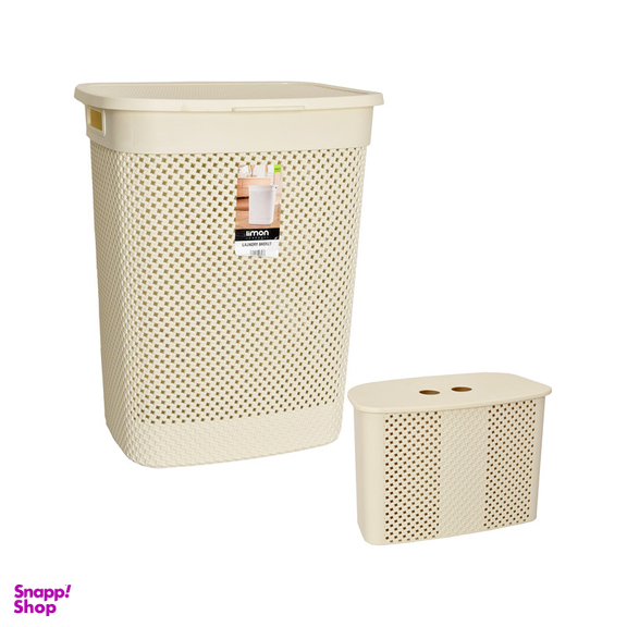 سبد رخت چرک لیمون کد 2136 مجموعه 2 عددی