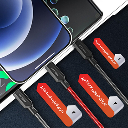 کابل تبدیل USB به microusb رسی مدل RTC-N22M طول 1 متر