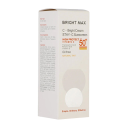 کرم ضد آفتاب رنگی برایت مکس SPF 50 مدل C-B ‌مناسب انواع پوست حجم 50 میلی‌لیتر