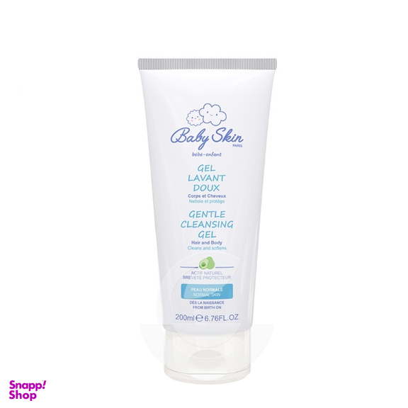 ژل شستشوی سر و بدن کودک بیبی اسکین مدل Gentle Cleansing حجم 200 میلی لیتر