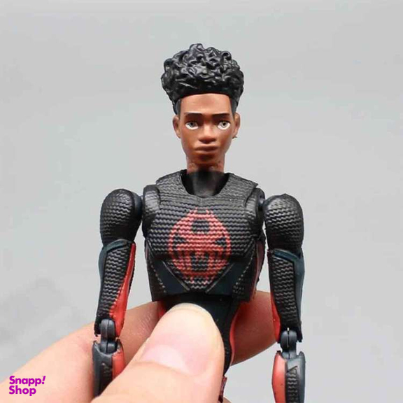 اکشن فیگور بندای مدل اسپایدرمن مایلز مورالس طرح Spiderman Miles Morales SHFiguarts