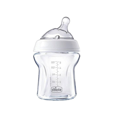 شیشه شیر پیرکس چیکو مدل natural feeling گنجایش 150 میلی لیتر