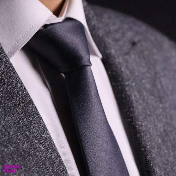 ست کراوات و دستمال جیب مردانه آیکت مدل Basic