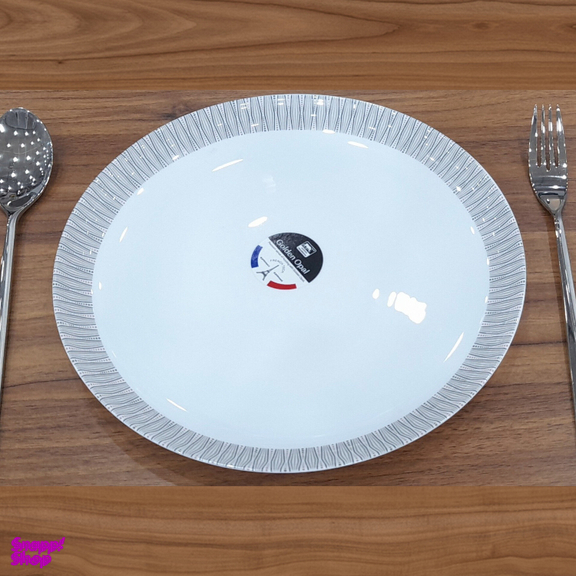 بشقاب خورش خوری گلدن اپال طرح سکمنت کد 2 B گود بسته 6 عددی