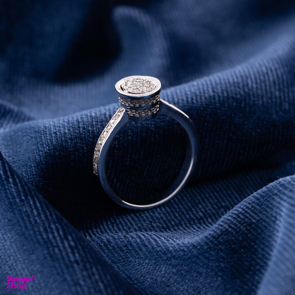 انگشتر طلا 18 عیار زنانه جواهری سون کد 0028