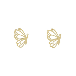گوشواره میخی طلا 18 عیار زنانه وی وی گلد گالری مدل پروانه ای 32651009