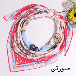 روسری زنانه آنالیا مدل ابریشم توییل دور دست دوز بهاری کد 9801