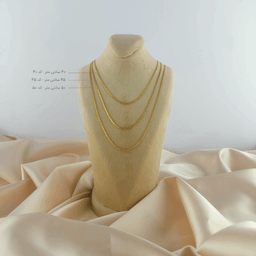 زنجیر طلا زنانه 18 عیار مدل بیزمارک تخت کد 40