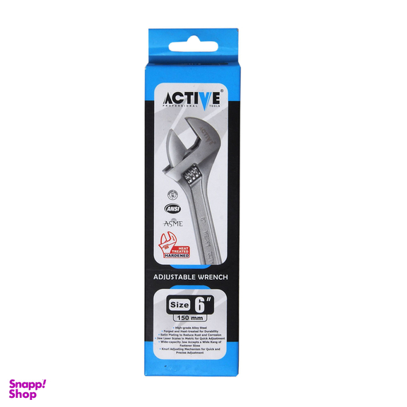 آچار فرانسه اکتیو تولز مدل AC6506 سایز 6 اینچ