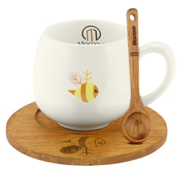 ست ماگ مکنوس کد 1008 همراه باقاشق و زیرلیوانی