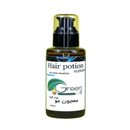 روغن مو گرین اویل مدل معجون مو 25 گیاه حجم 60 میلی لیتر