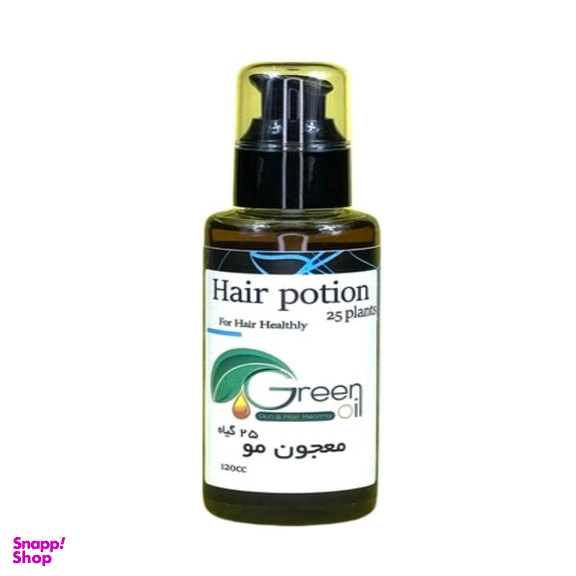 روغن مو گرین اویل مدل معجون مو 25 گیاه حجم 60 میلی لیتر