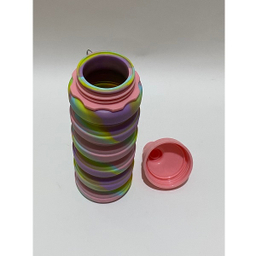 قمقمه سیلیکونی مدل تاشو کد GHCAB گنجایش 0.5 لیتر