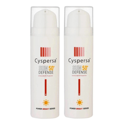 فلوئید ضد آفتاب SPF50 سیسپرسا مدل Power Bright حجم 50 میلی لیتر بسته 2 عددی