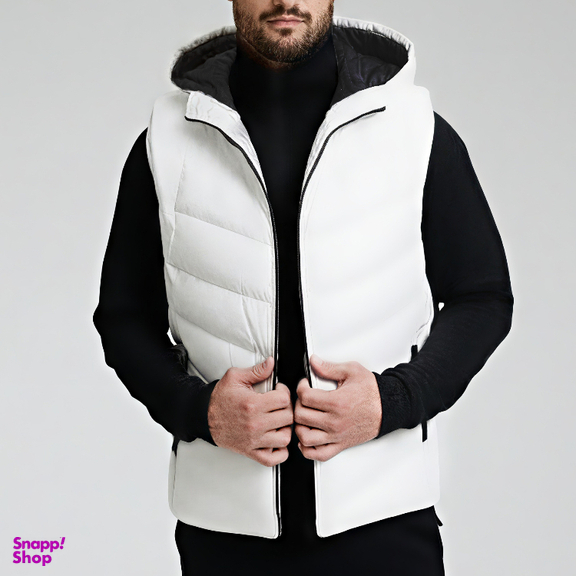 پافر مردانه کد S رنگ سفید