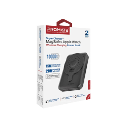 پاوربانک پرومیت مدل POWERMAG-DUO.Black ظرفیت 10000 میلی آمپر ساعت