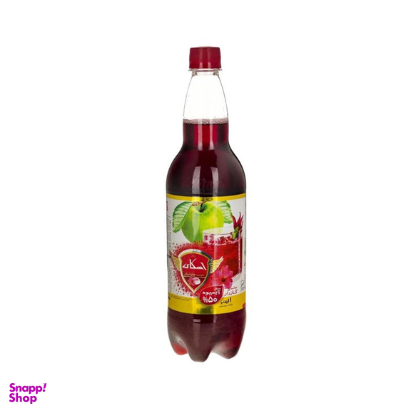 آبمیوه گازدار با طعم سیب و چای ترش شیرین عسل حجم 1 لیتر