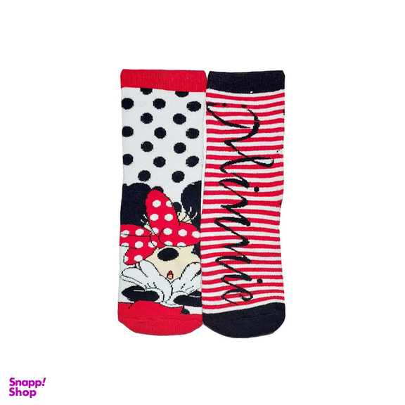 جوراب ساق کوتاه دخترانه دیزنی کد 3572 مجموعه 2 عددی