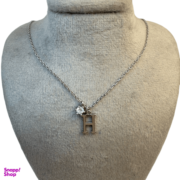 گردنبند نقره 925 عیار زنانه طرح H کد JME 300