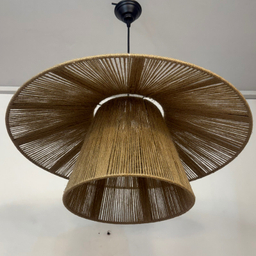 لوستر بافتنی نورهام مدل مکرومه کنفی