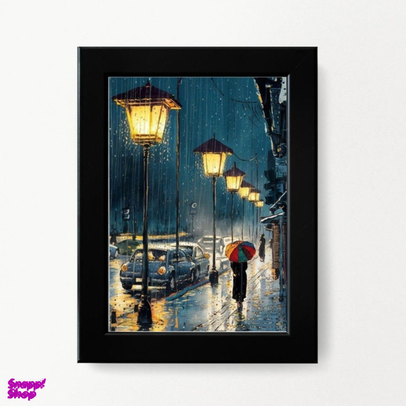 تابلو مدل شب بارانی کد 0011