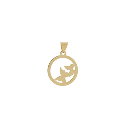 آویز گردنبند طلا 18 عیار زنانه وی وی گلد گالری طرح پروانه