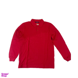 پولوشرت آستین بلند کد 129 رنگ آتشی