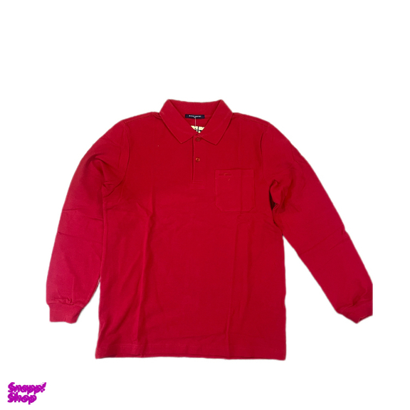 پولوشرت آستین بلند کد 129 رنگ آتشی