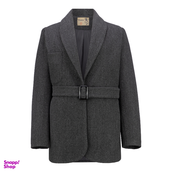 پالتو زنانه السانا مدل نیلفام کد 237771 رنگ خاکستری