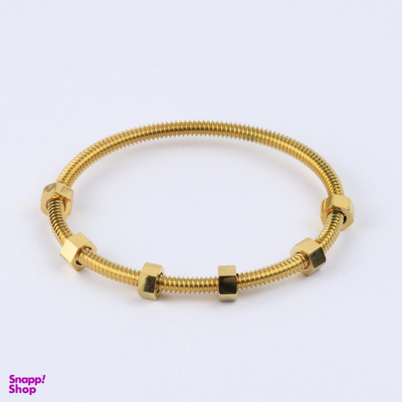 دستبند دخترانه طرح پیچ و مهره ای کد 407412002