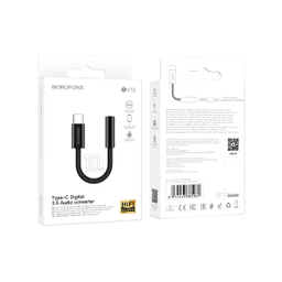 مبدل AUX OTG به USB-C بروفون مدل BV15