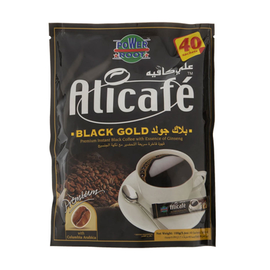 پودر قهوه علی کافه مدل Black Gold وزن 2٫5 گرم بسته 40 عددی