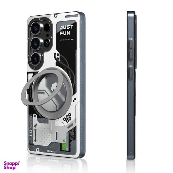 کاور گوشی موبایل یانگ کیت مدل 02-Cyberpunk 360 Spin Magnetic Stand Case مناسب سامسونگ Galaxy S25 Ultra
