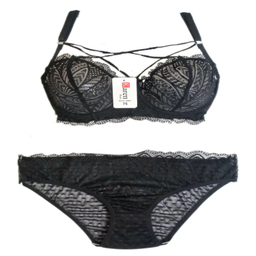 ست لباس زیر زنانه کارن کد Kh01 رنگ مشکی