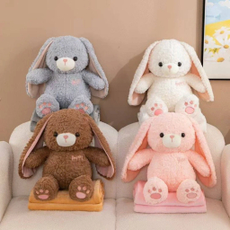 عروسک پتویی مدل rabbit ارتفاع 40 سانتی متر