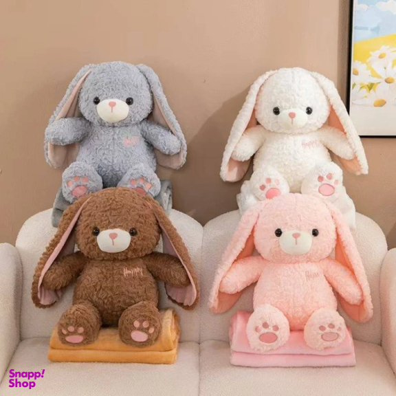 عروسک پتویی مدل rabbit ارتفاع 40 سانتی متر