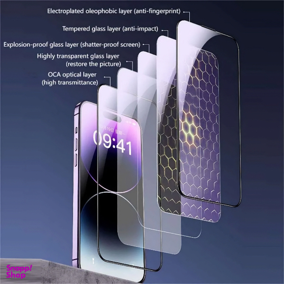 محافظ صفحه نمایش گوشی موبایل ویکام مدل KINGKONG 9D Tempered Glass مناسب اپل iPhone 15 / 16