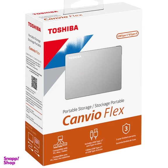 هارد اکسترنال توشیبا مدل Canvio Flex ظرفیت 2TB