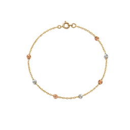 دستبند زنجیری طلا 18 عیار زنانه زرلاین مدل البرنادو کد B-300034