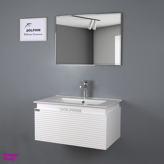 ست کابینت و روشویی دلفین مدل W-7246-bmb به همراه آینه
