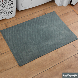 پادری شاران هوم مدل اسفنج دار طرح مخمل راه راه فانتزی سایز 40×65 سانتی متر
