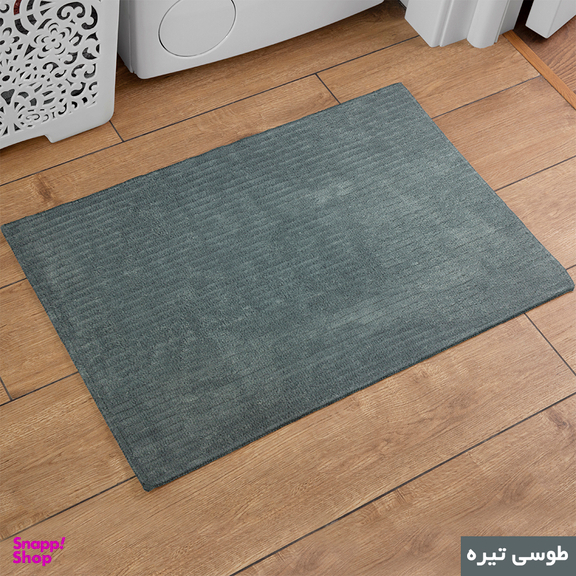 پادری شاران هوم مدل اسفنج دار طرح مخمل راه راه فانتزی سایز 40×65 سانتی متر