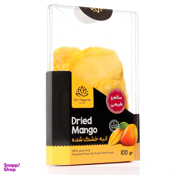 میوه‌ خشک زرنگاران طعم موز و نارگیل و آناناس و انبه وزن 400 گرم بسته 4 عددی