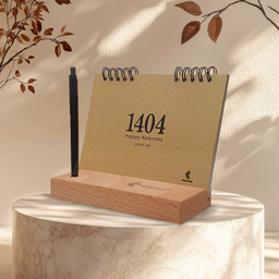 تقویم رومیزی 1404 پدیده نقش مدل flower craft کد 1430 بسته 6 عددی